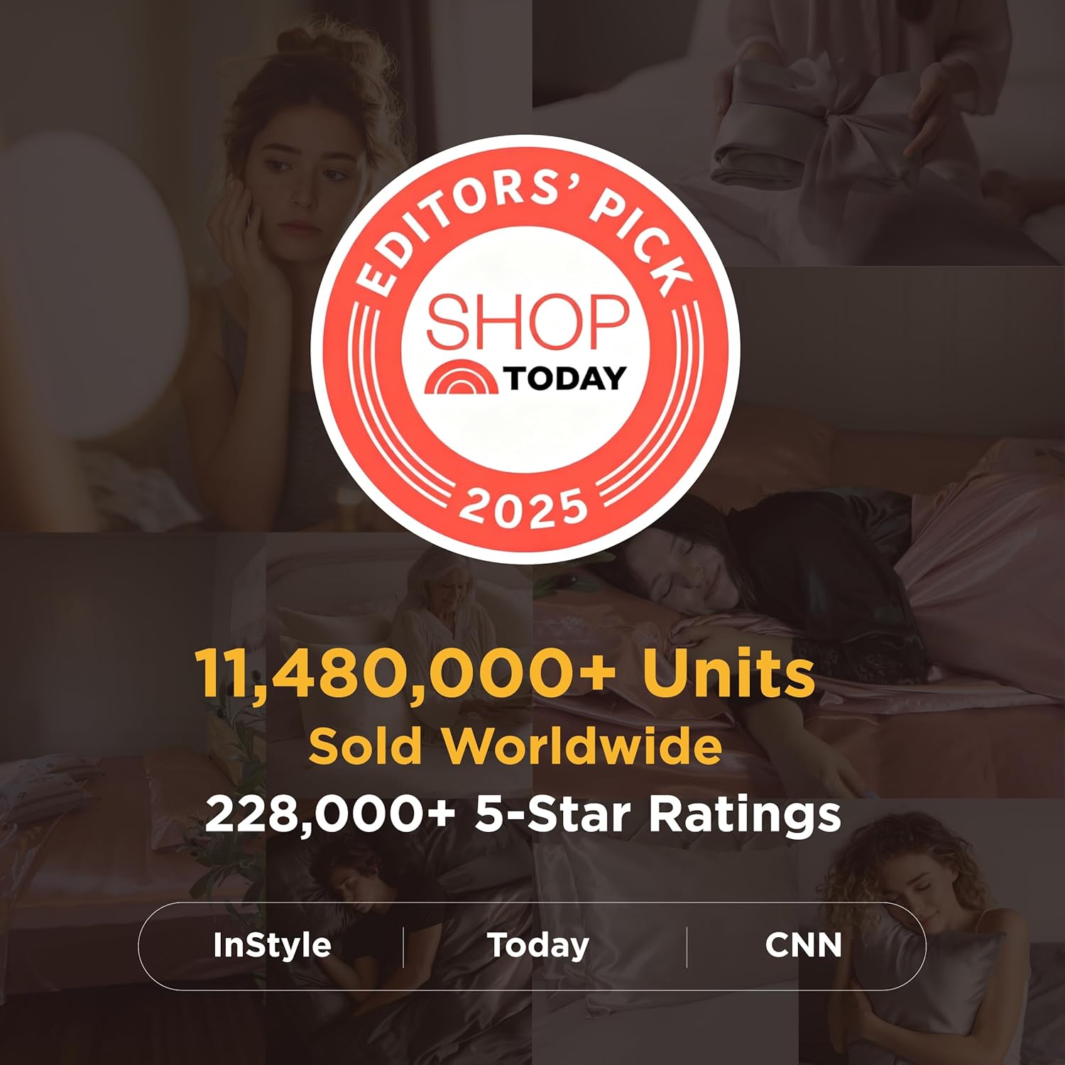 Bedsure Silky Satin Pillow Cases